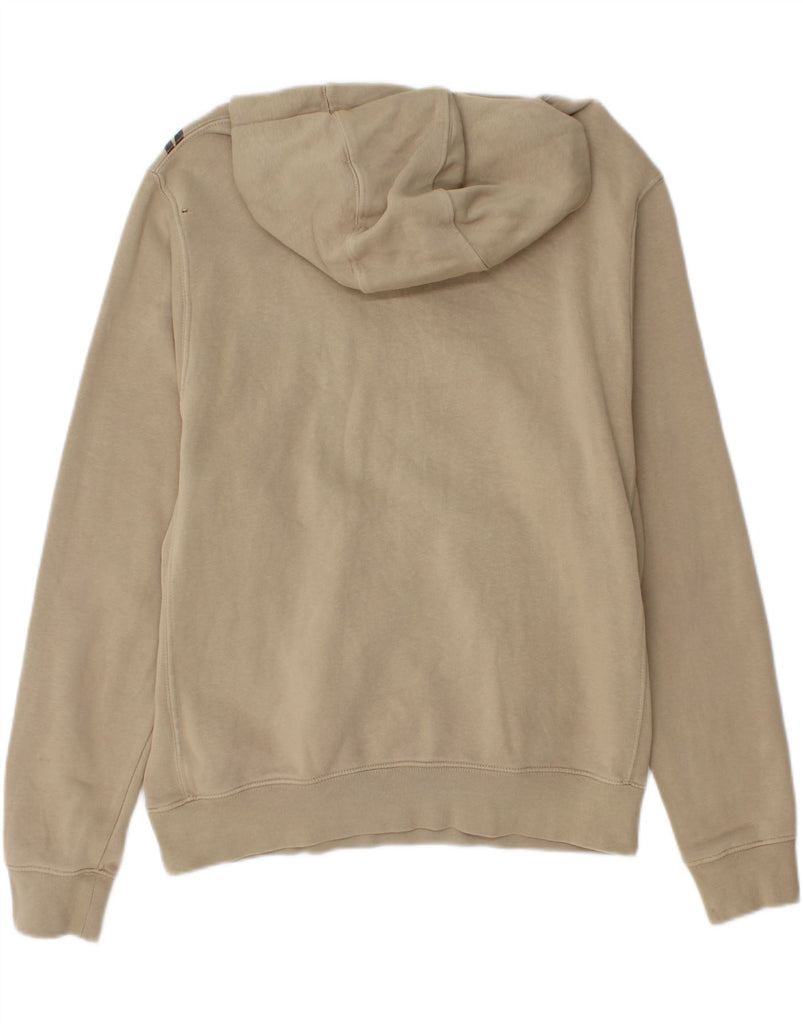NIKE Mens Graphic Hoodie Jumper Small Beige Cotton Vintage Nike and Second-Hand Nike from Messina Hembry 