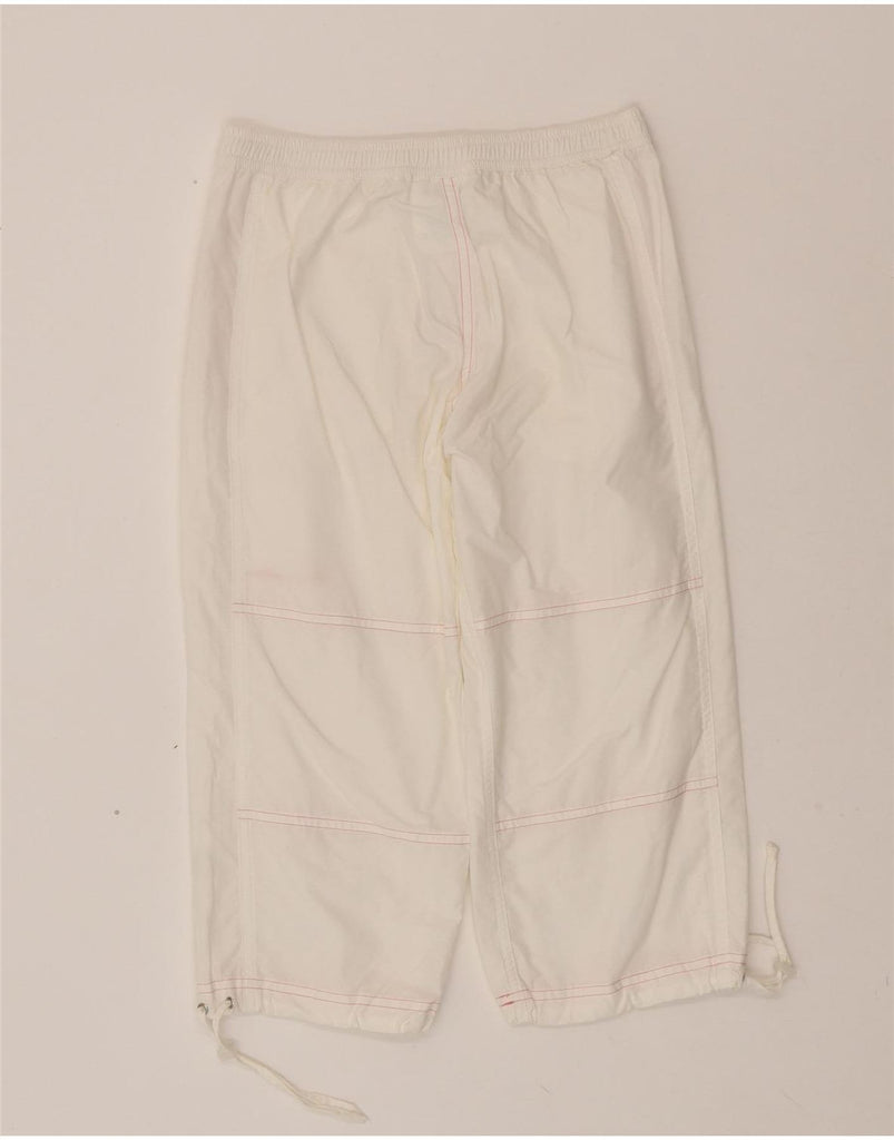 CHAMPION Girls Straight Capri Trousers 9-10 Years Medium W24 L17 White Vintage Champion and Second-Hand Champion from Messina Hembry 