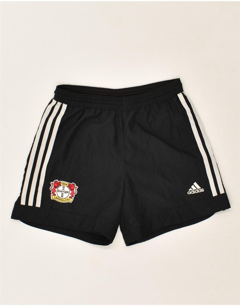 ADIDAS Boys Bayer Leverkusen Graphic Sport Shorts 13-14 Years Black | Vintage Adidas | Thrift | Second-Hand Adidas | Used Clothing | Messina Hembry 