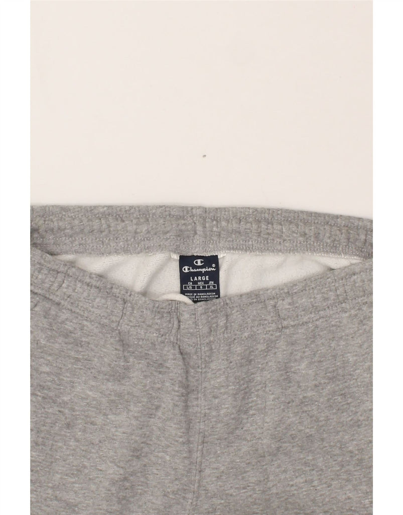 CHAMPION Mens Graphic Tracksuit Trousers Joggers Large Grey Vintage Champion and Second-Hand Champion from Messina Hembry 
