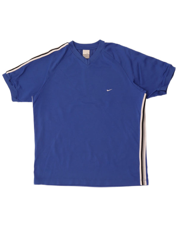 Nike Mens T-Shirt Top UK 45/47 XL Blue Cotton