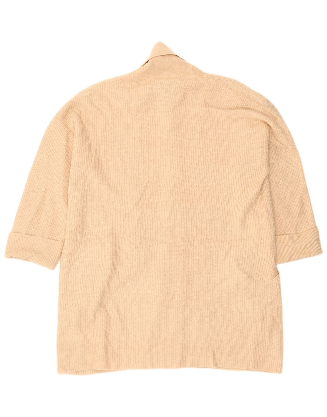 Jack Wills Womens Oversized Longline Cardigan Sweater UK 10 Small Beige