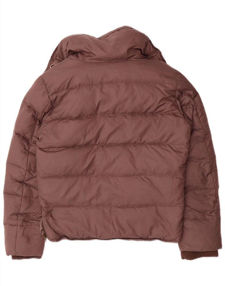 i Blues Womens Oversized Padded Jacket UK 10 Small Brown Polyamide