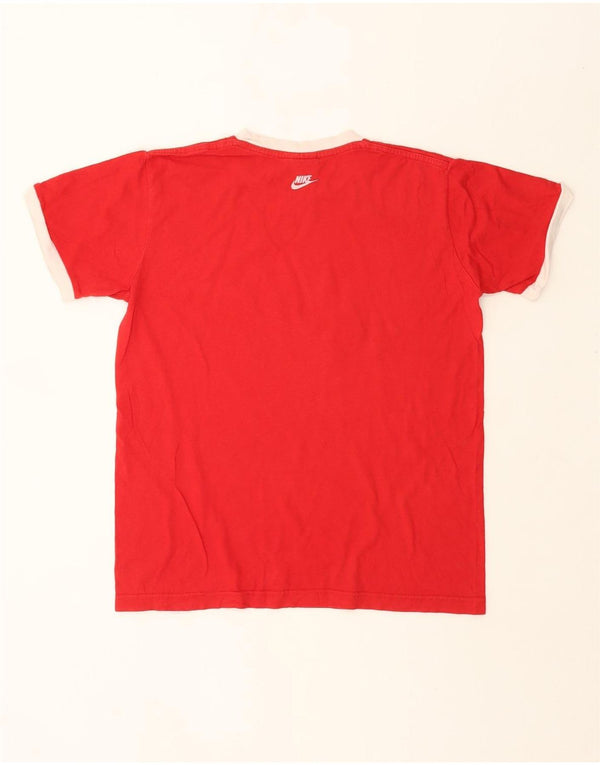 Nike Mens Graphic T-Shirt Top UK 39/40 Medium Red Cotton