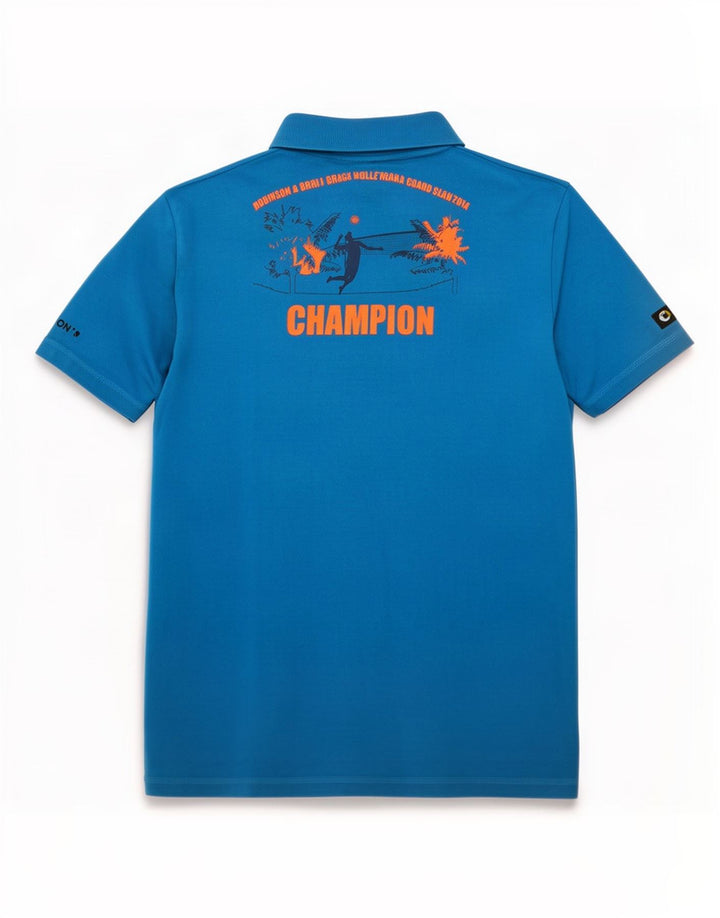 Adidas Mens Graphic Polo Shirt Large Blue Cotton