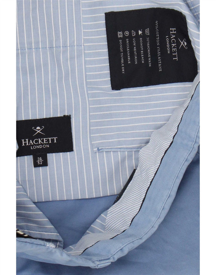 Hackett Mens Chino Shorts IT 52 XL W36 Blue Cotton