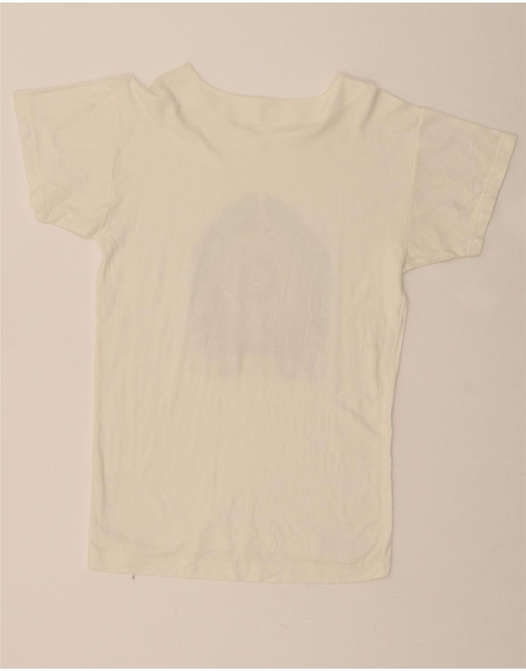 MARINA YACHTING Womens Graphic T-Shirt Top UK 12 Medium White Vintage Marina Yachting and Second-Hand Marina Yachting from Messina Hembry 