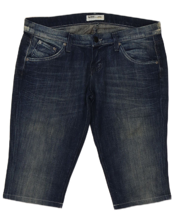 Lee Womens Lynn Narrow Denim Shorts W32 Large Blue Cotton