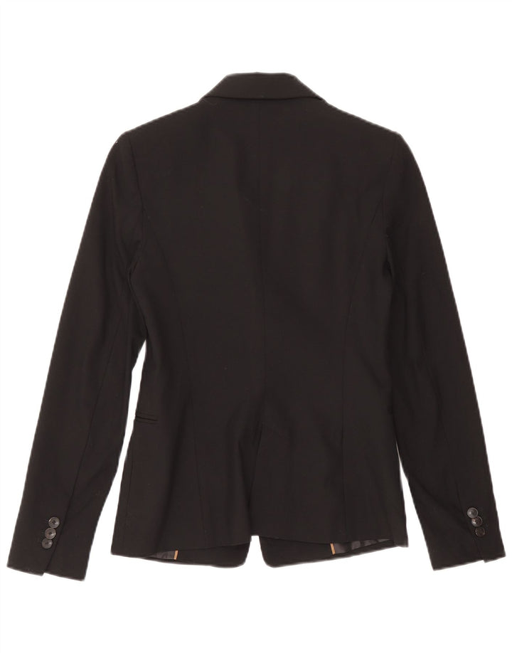 Zara Womens 1 Button Blazer Jacket EU 34 2XS Red Polyester