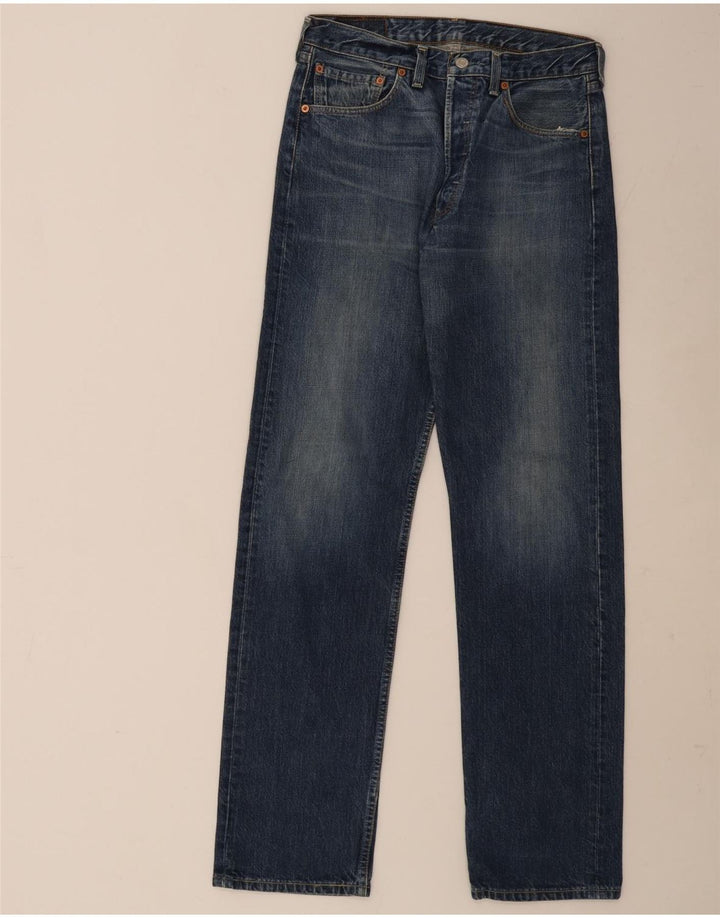Levi's Mens 501 Straight Jeans W32 L34 Blue