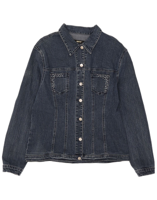 Vintage Womens Denim Jacket UK 14 Medium Blue