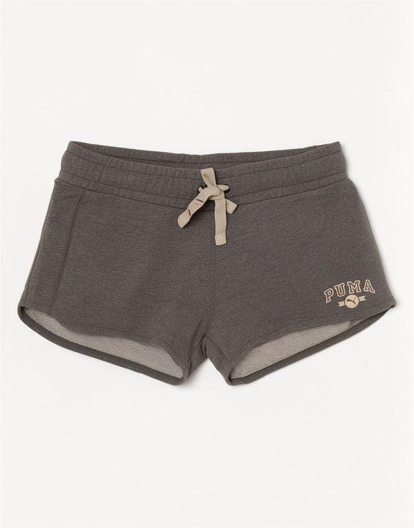 Puma Womens Sport Shorts UK 14 Large W32 Grey