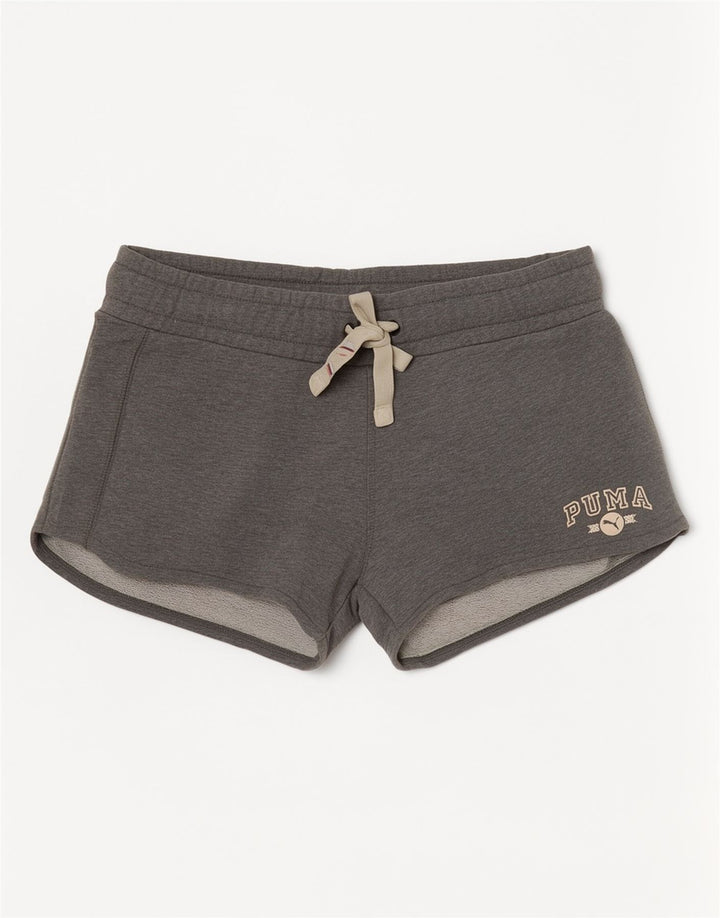 Puma Womens Sport Shorts UK 14 Large W32 Grey