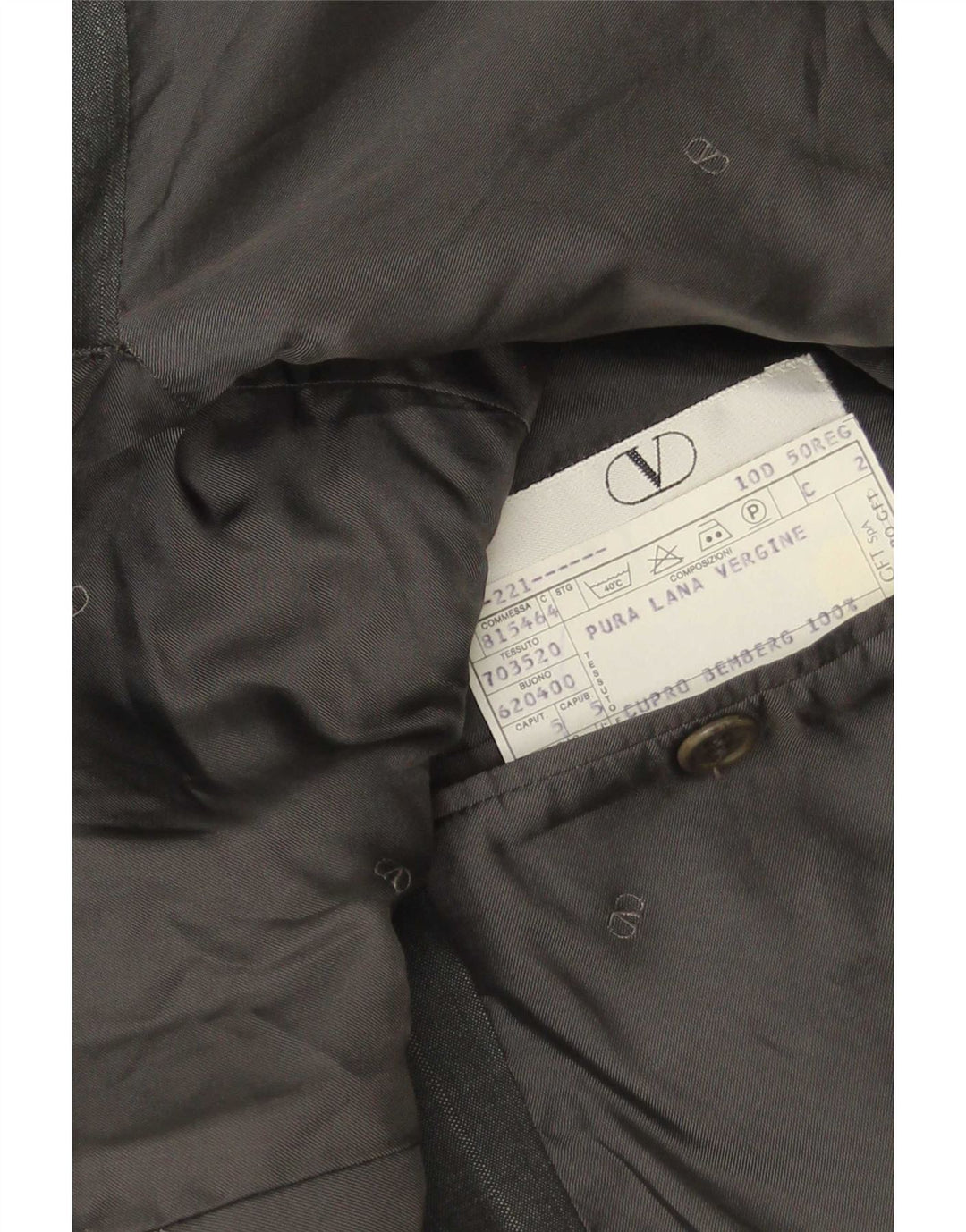 Valentino Mens 3 Button Blazer Jacket IT 50 Large Grey Virgin Wool