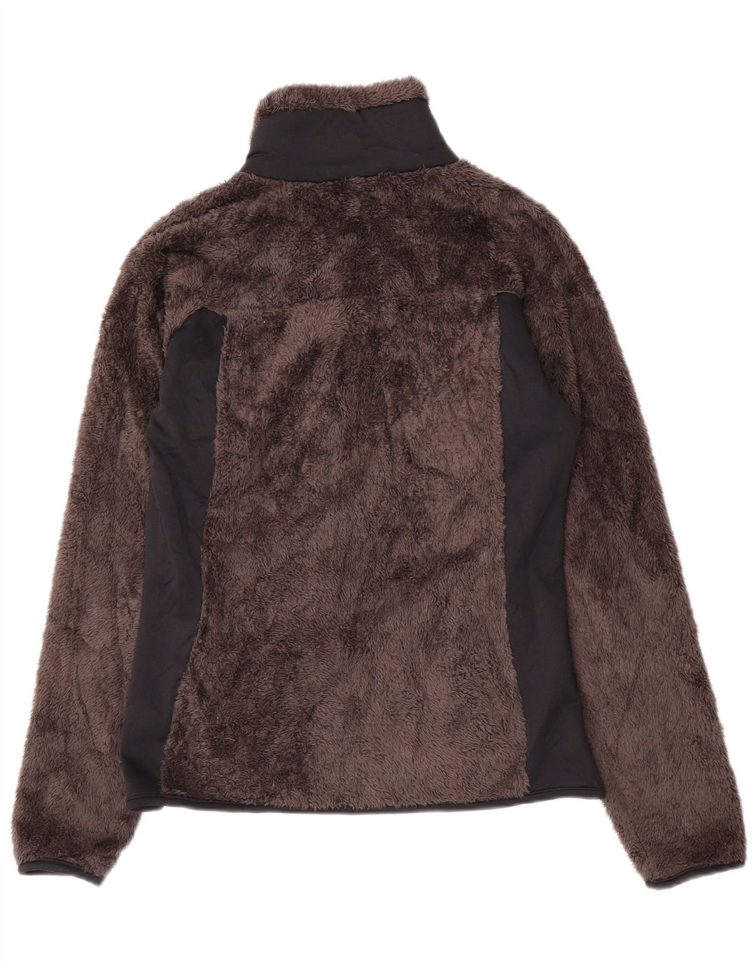 Columbia Womens Fleece Jacket UK 14 Medium Grey Colourblock Polyester