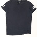 Jack & Jones Mens T-Shirt Top Large Navy Blue Cotton