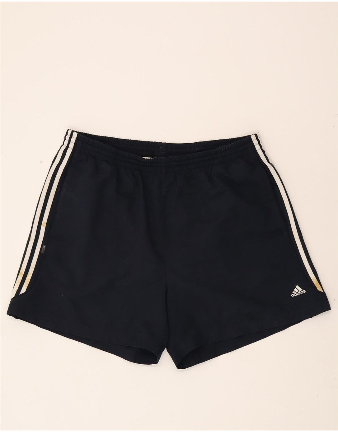 ADIDAS Mens Sport Shorts 2XL  Navy Blue Polyester Vintage Adidas and Second-Hand Adidas from Messina Hembry 