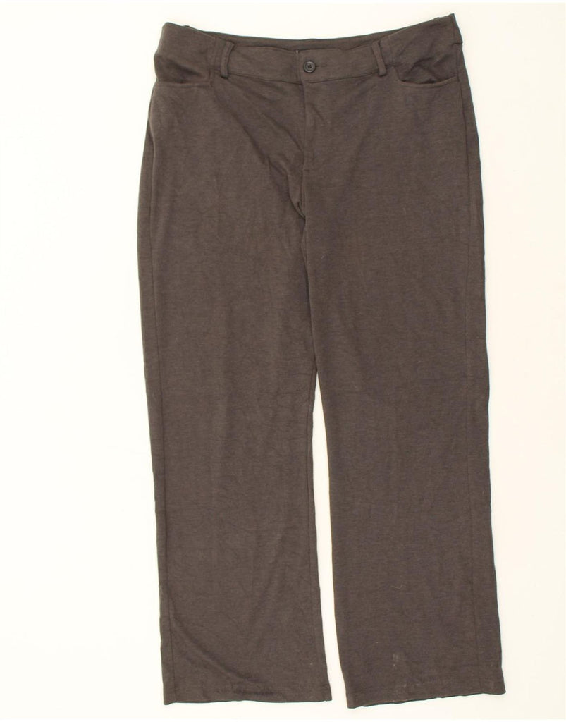 LEE Womens Straight Casual Trousers US 18 2XL W38 L32 Grey Polyester | Vintage Lee | Thrift | Second-Hand Lee | Used Clothing | Messina Hembry 