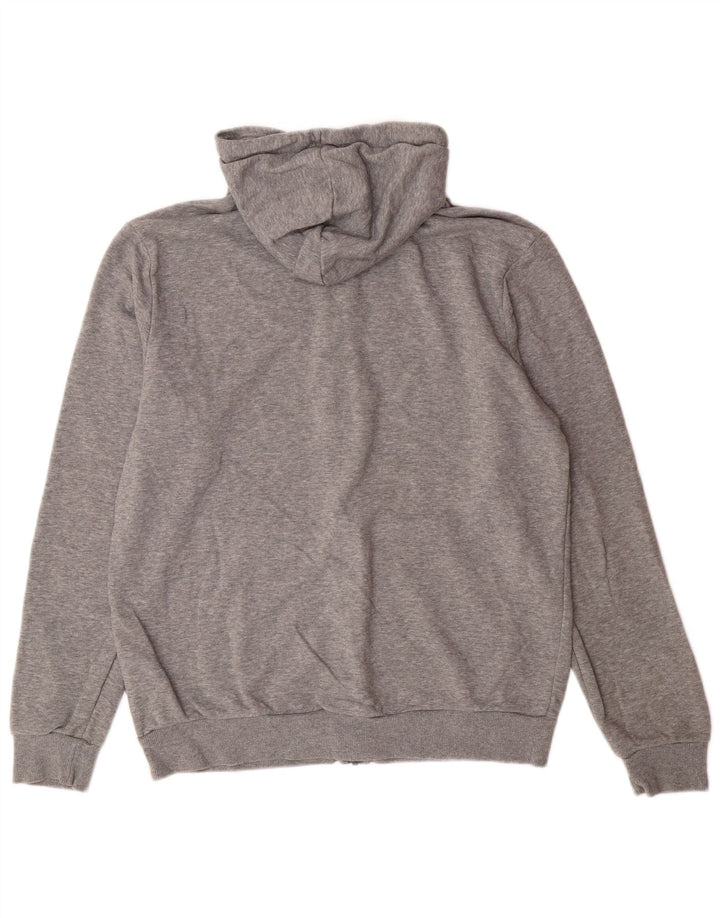 PUMA Mens Zip Hoodie Sweater Medium Grey Cotton