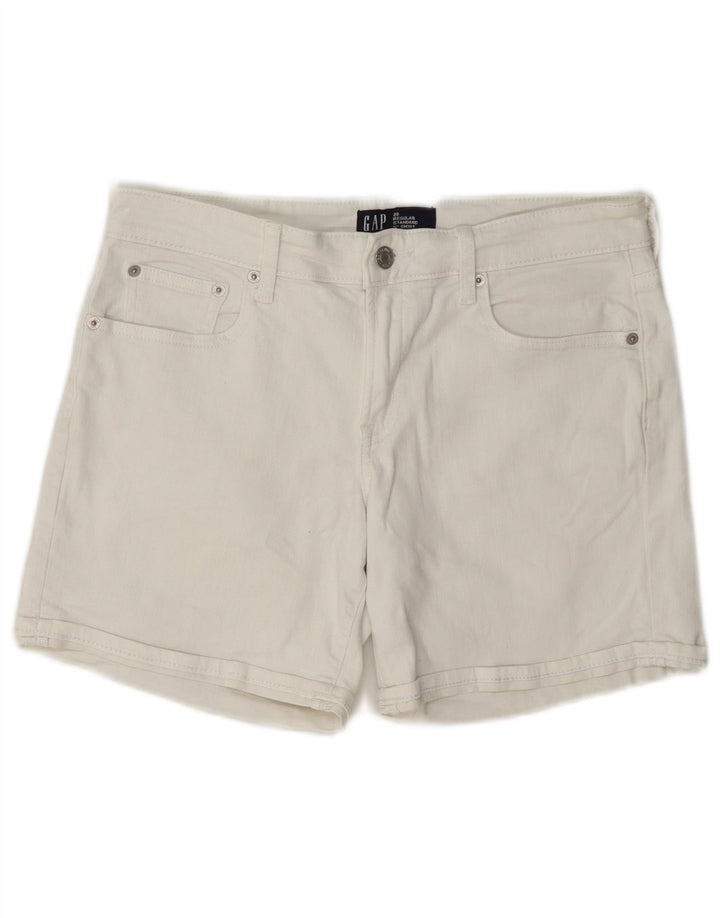 Gap Womens Standard Regular Denim Shorts W28 Medium White Cotton
