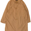Vintage Mens Loose Fit Trench Coat Small Beige Cotton