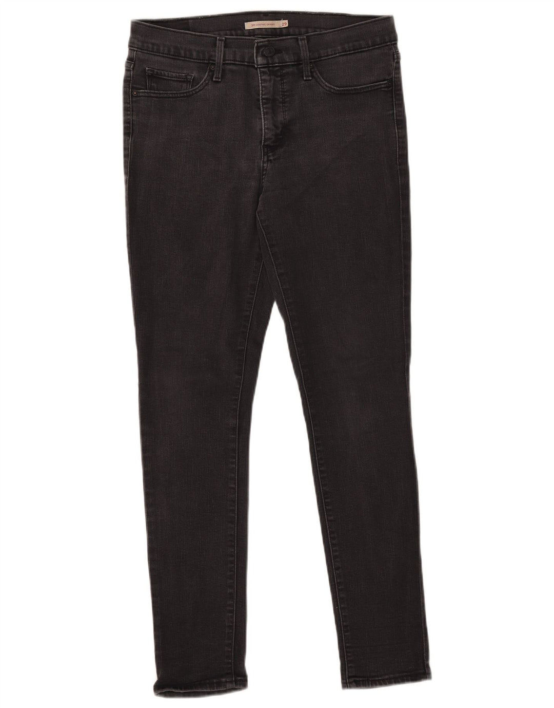 LEVI'S Womens 311 Shaping Skinny Jeans W29 L30  Black Cotton