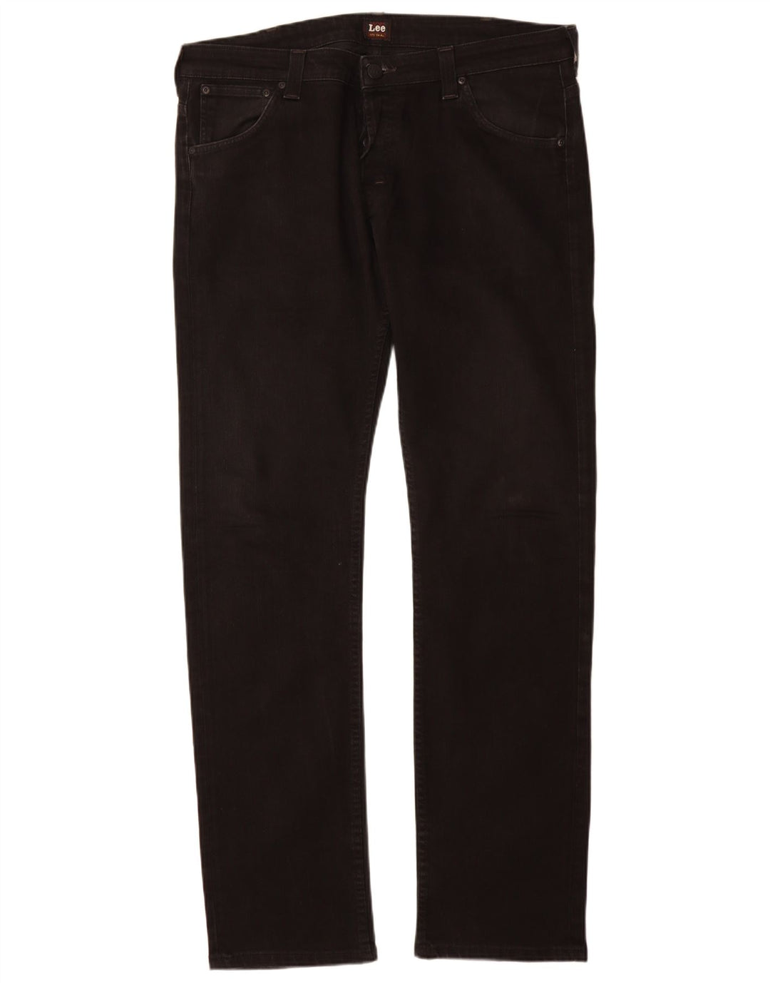 Lee Mens Powell Straight Jeans W38 L36 Black Cotton