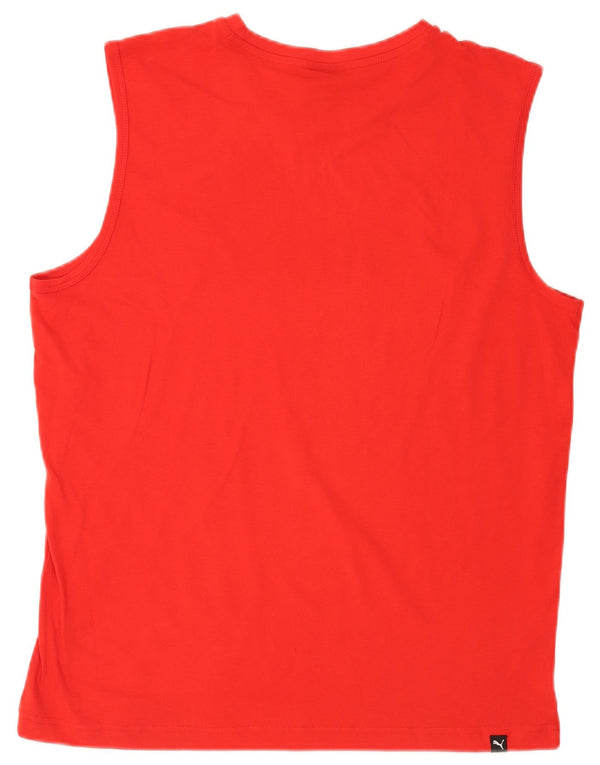Puma Mens Graphic Vest Top Large Red