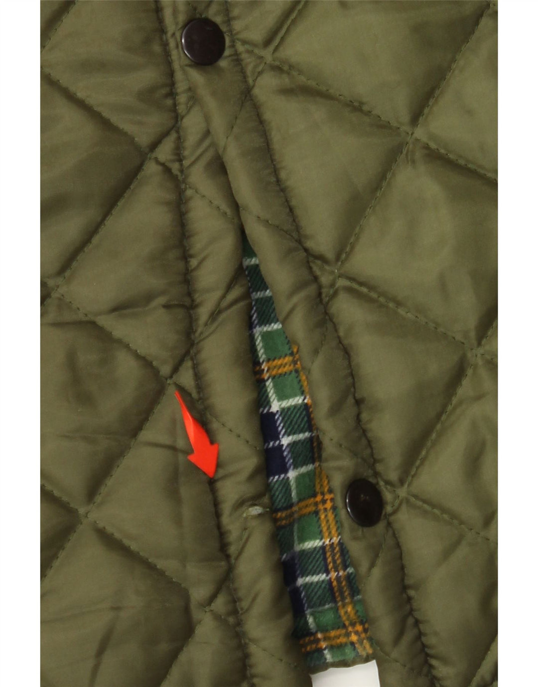 VINTAGE Mens Quilted Jacket UK 42 XL Khaki Polyester