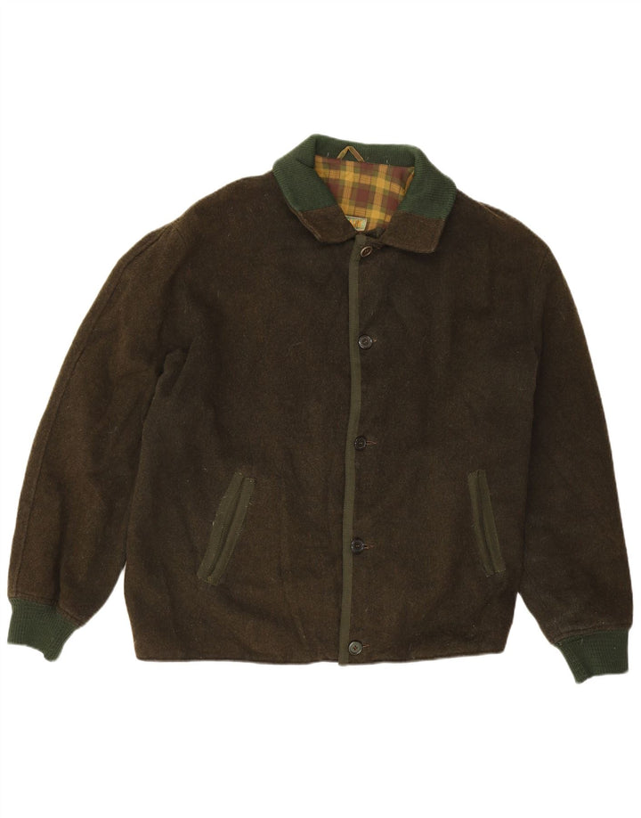 Brunik Mens Windbreaker Jacket UK 42 XL Khaki