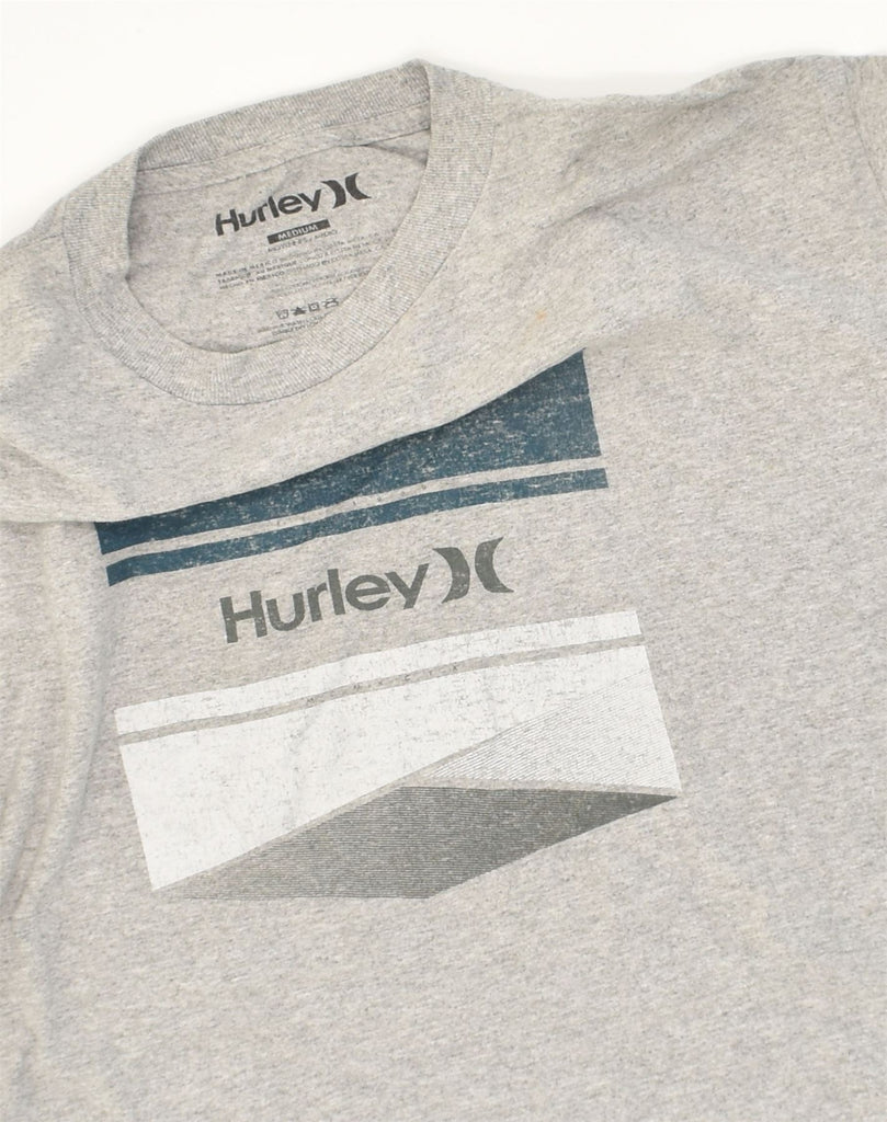 HURLEY Mens Graphic T-Shirt Top Medium Grey | Vintage Hurley | Thrift | Second-Hand Hurley | Used Clothing | Messina Hembry 