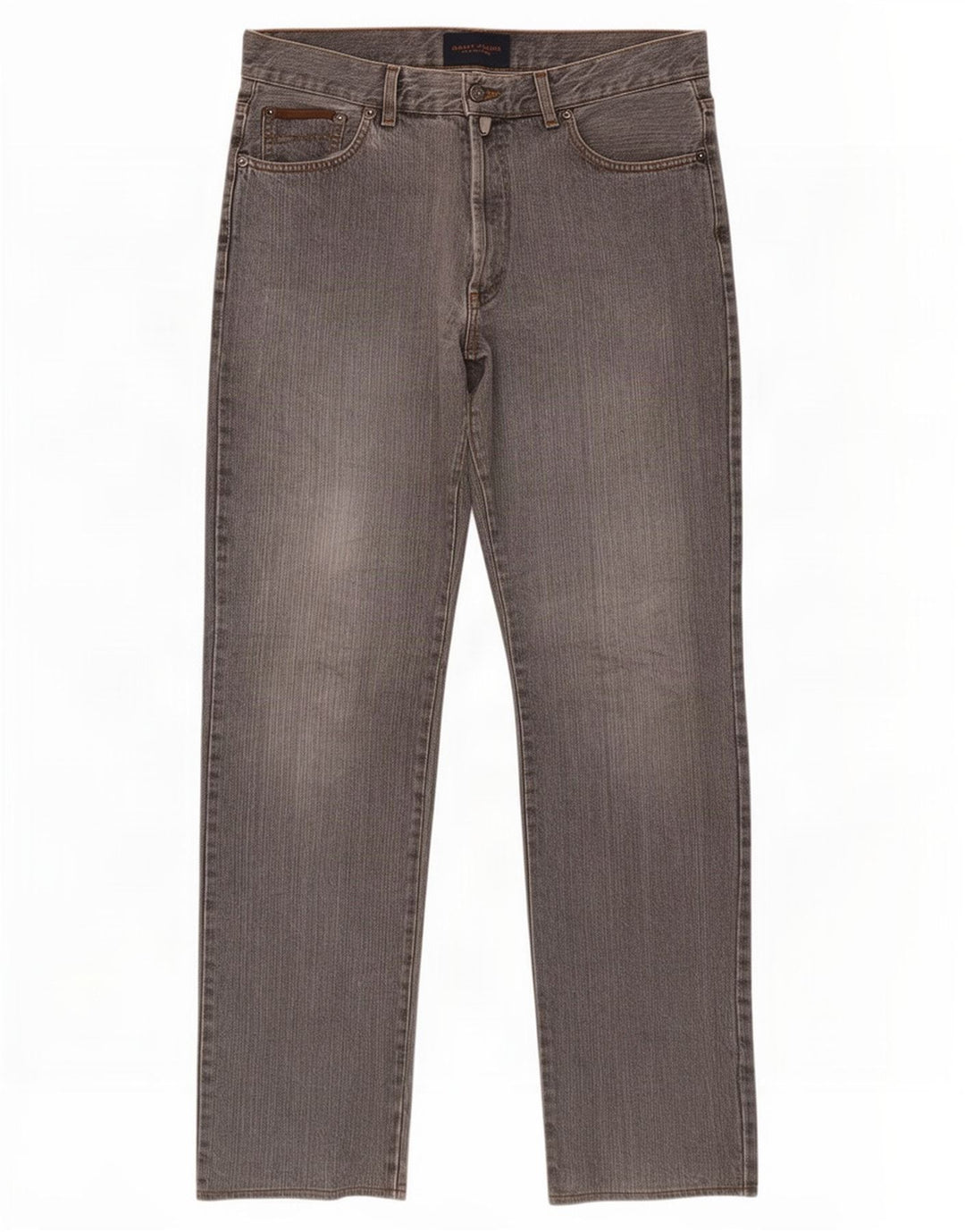 Gant Mens Straight Jeans W32 L36 Grey Cotton