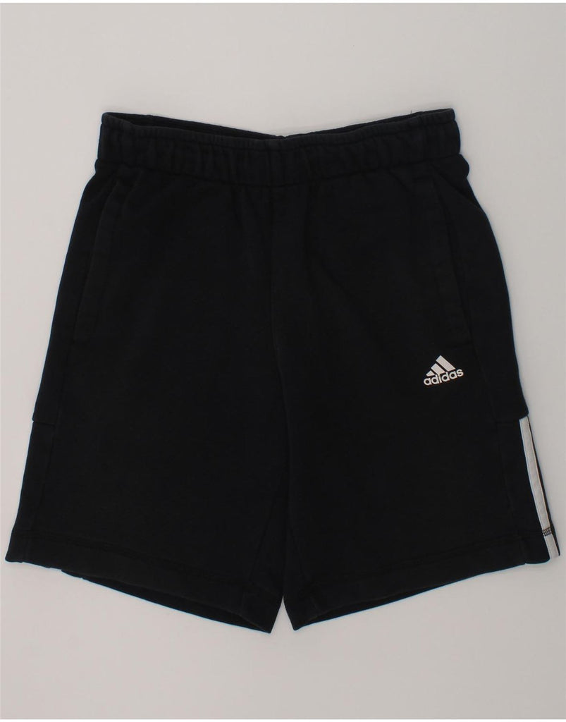 ADIDAS Boys Sport Shorts 11-12 Years Black Cotton | Vintage Adidas | Thrift | Second-Hand Adidas | Used Clothing | Messina Hembry 