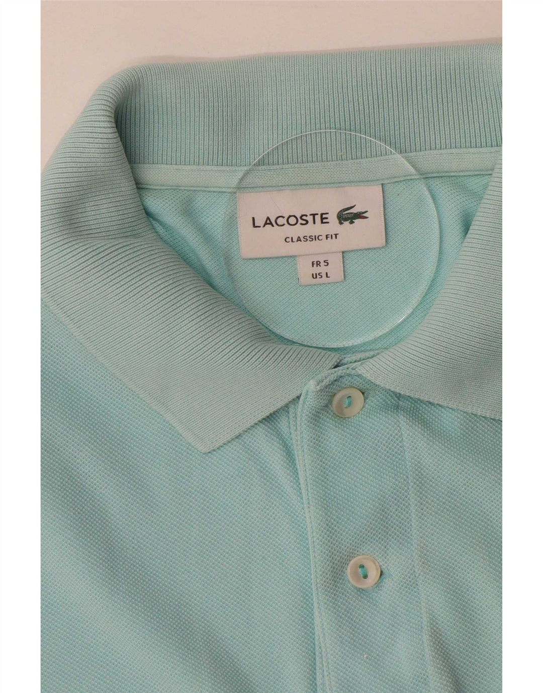 Lacoste Mens Classic Fit Polo Shirt Size 5 Large Blue