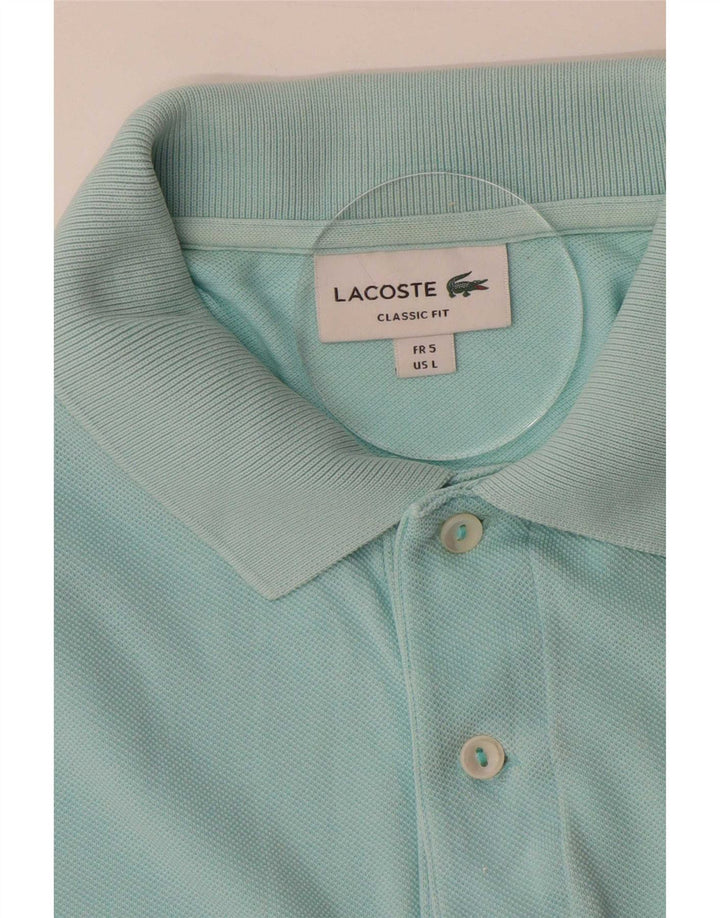 Lacoste Mens Classic Fit Polo Shirt Size 5 Large Blue