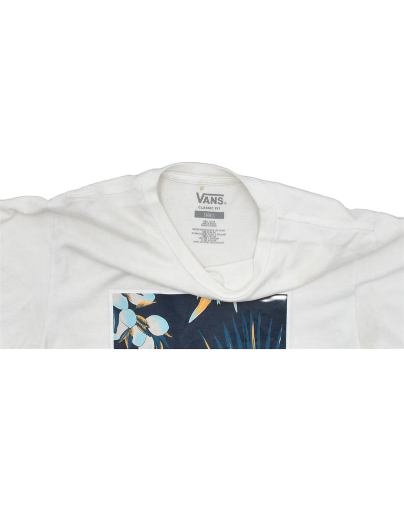 VANS Mens Classic Fit Graphic T-Shirt Top Small White Cotton | Vintage | Thrift | Second-Hand | Used Clothing | Messina Hembry 