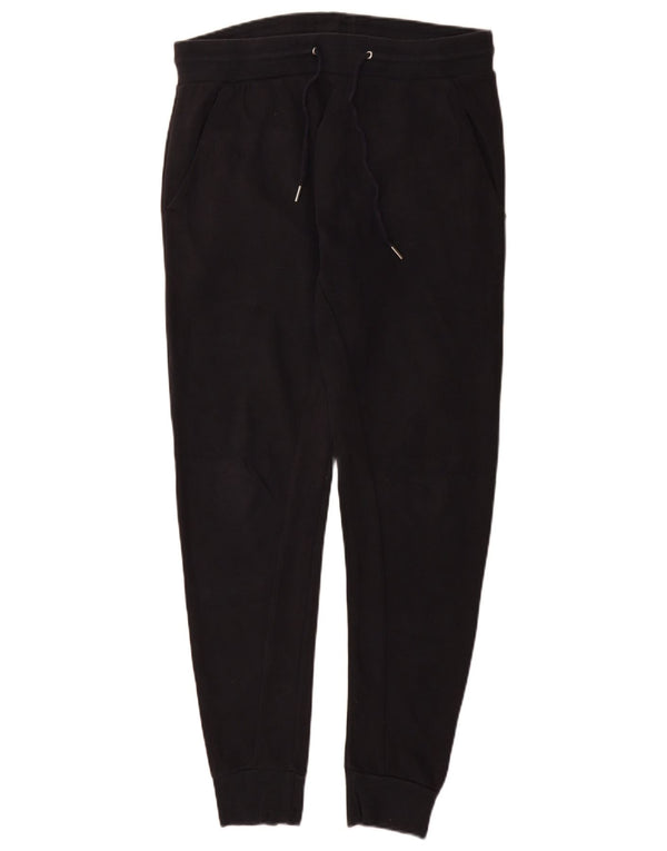 Zara Womens Tracksuit Trousers Joggers UK 14 Large Navy Blue Cotton