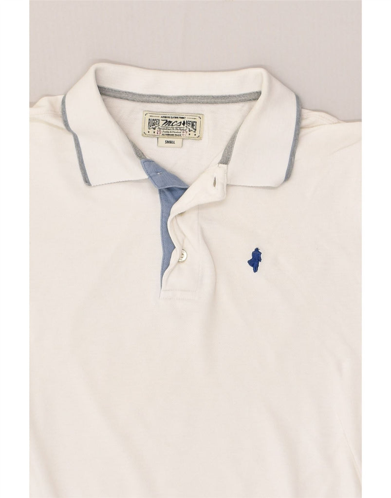 MARLBORO CLASSICS Mens Polo Shirt Small White Cotton | Vintage Marlboro Classics | Thrift | Second-Hand Marlboro Classics | Used Clothing | Messina Hembry 