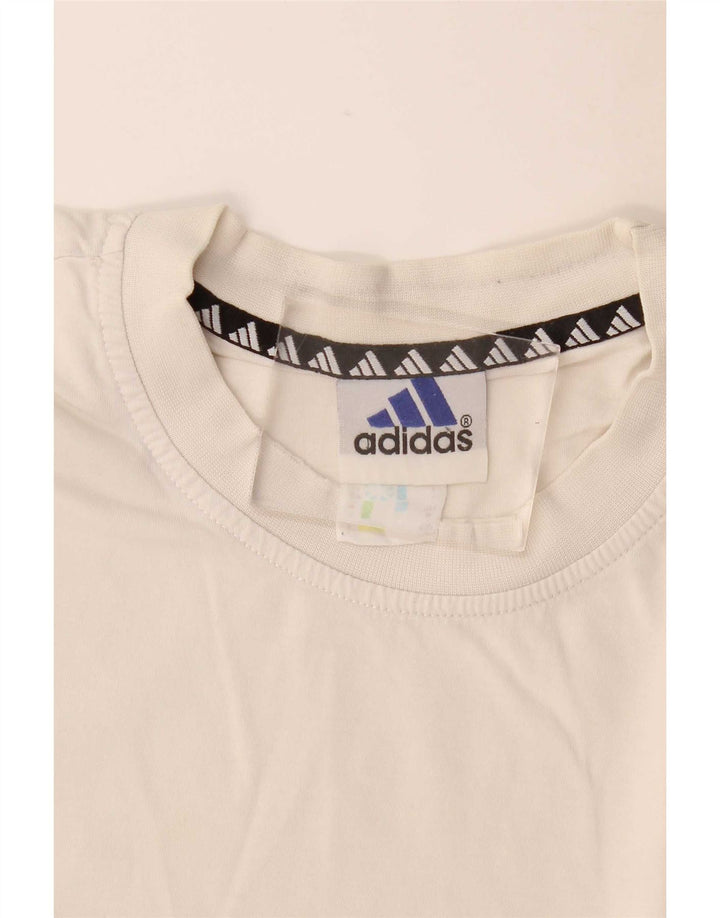 Adidas Mens T-Shirt Top Medium White