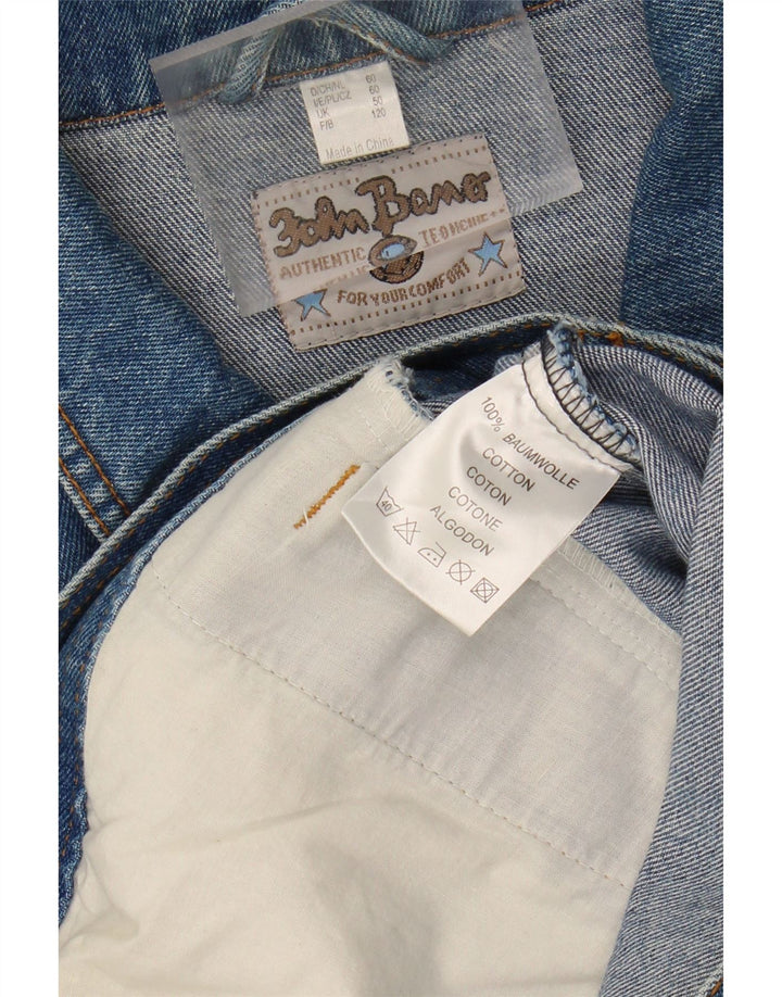 JOHN BANER Mens Denim Jacket UK 50 5XL Blue Cotton