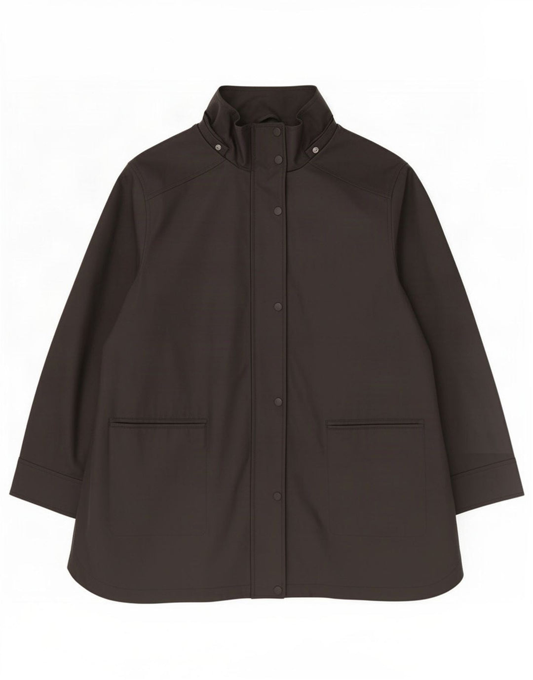 John Lewis Womens Windbreaker Jacket UK 18 XL Black Polyurethane