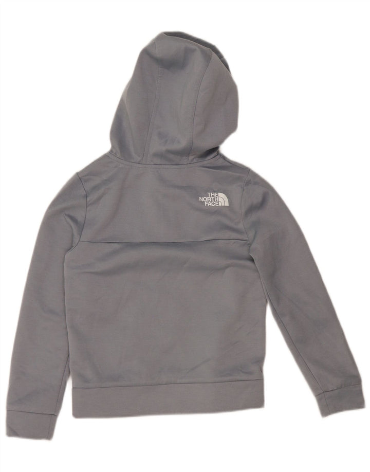 THE NORTH FACE Boys Graphic Hoodie Jumper 9-10 Years Medium Grey