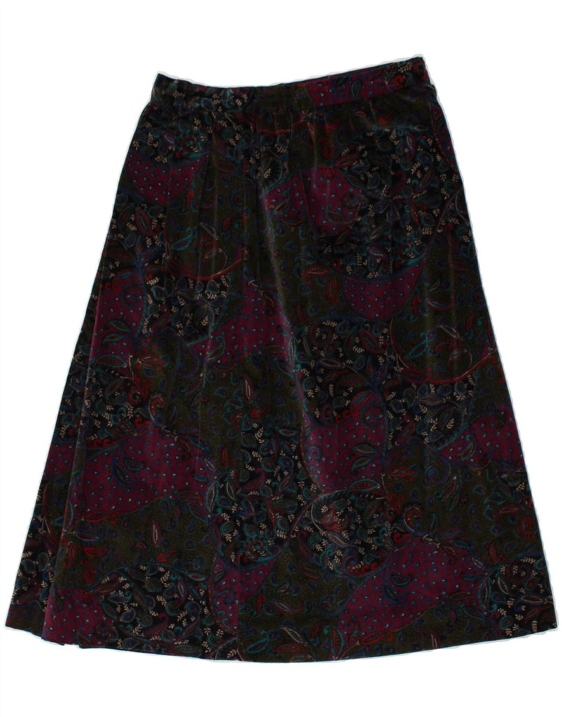 VINTAGE Womens A-Line Skirt W26 Small Pink Paisley | Vintage Vintage | Thrift | Second-Hand Vintage | Used Clothing | Messina Hembry 