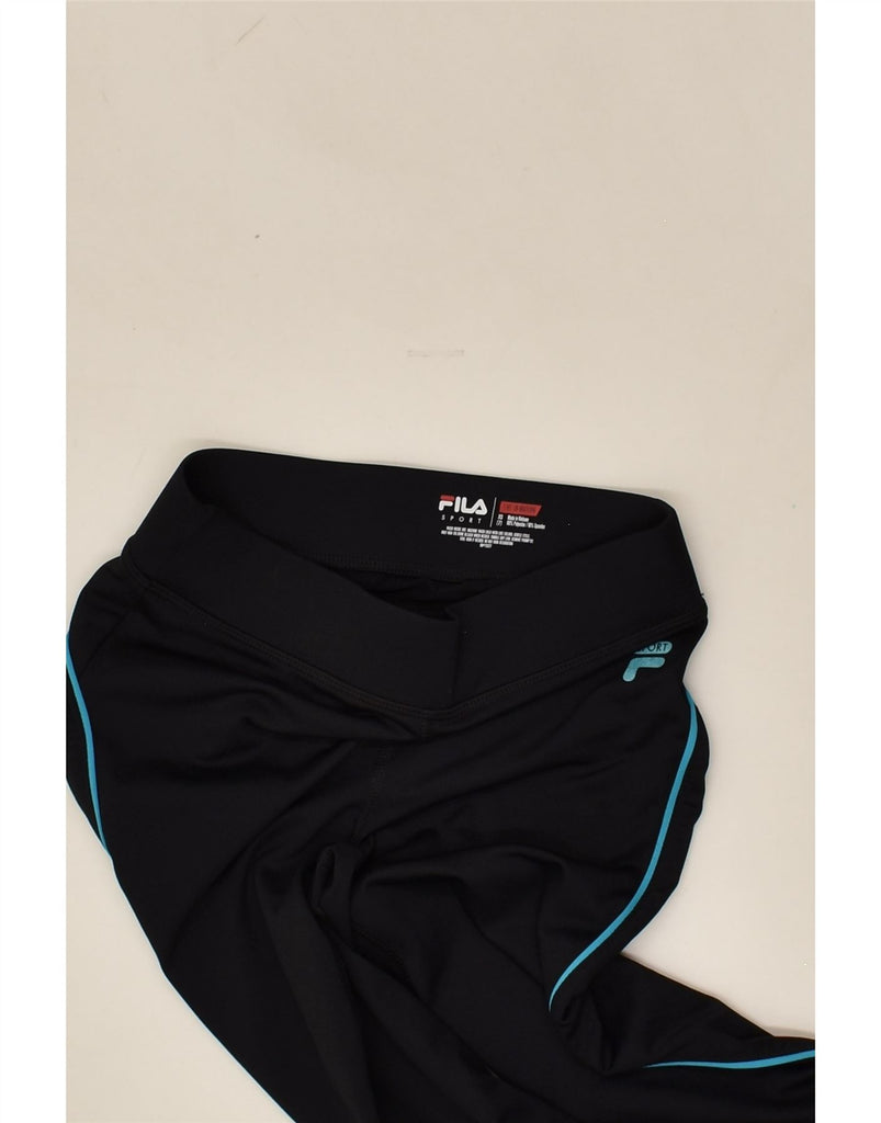 FILA Girls Tracksuit Trousers 6-7 Years XS Black | Vintage Fila | Thrift | Second-Hand Fila | Used Clothing | Messina Hembry 