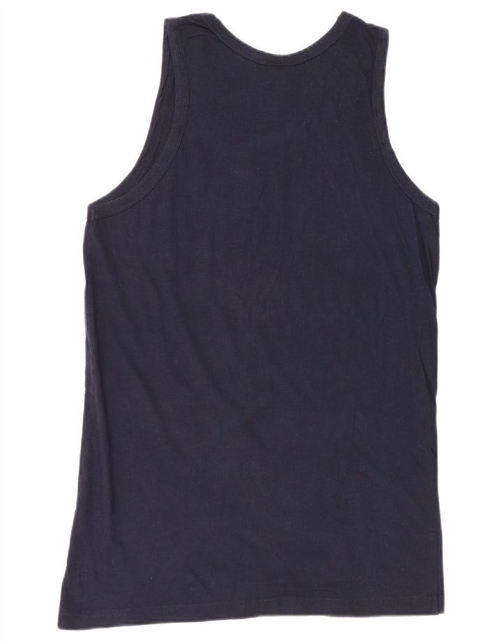 Lotto Mens Graphic Vest Top Large Navy Blue Cotton