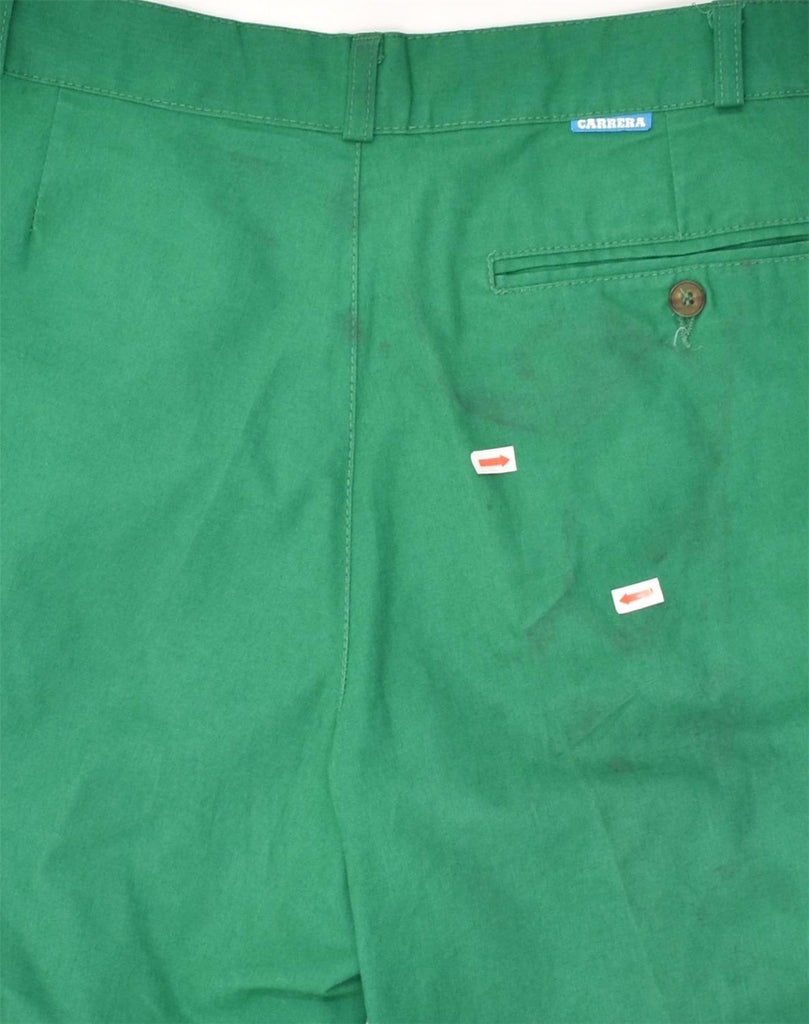 CARRERA Mens Chino Shorts IT 46 Small W30  Green Cotton | Vintage Carrera | Thrift | Second-Hand Carrera | Used Clothing | Messina Hembry 