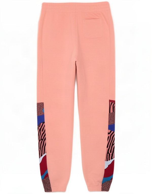 Adidas Girls Tracksuit Trousers Joggers 14-15 Years Pink Colourblock Cotton