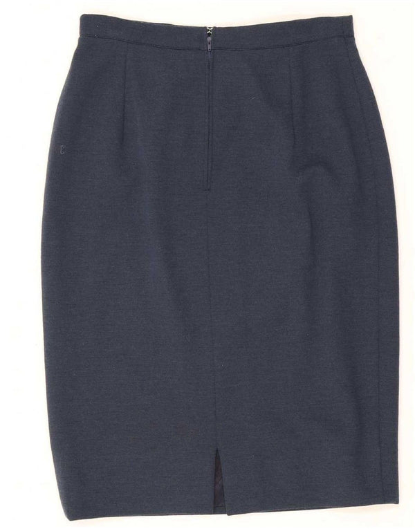 Luisa Spagnoli Womens Pencil Skirt IT 42 Medium W26 Navy Blue