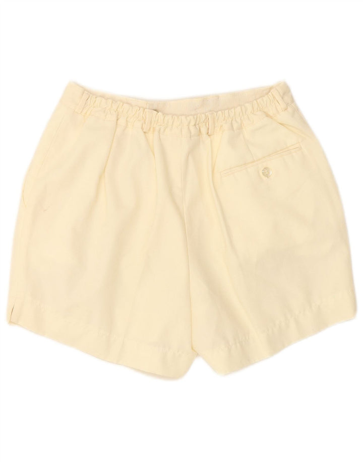 VINTAGE Womens Chino Shorts W26 Small Off White