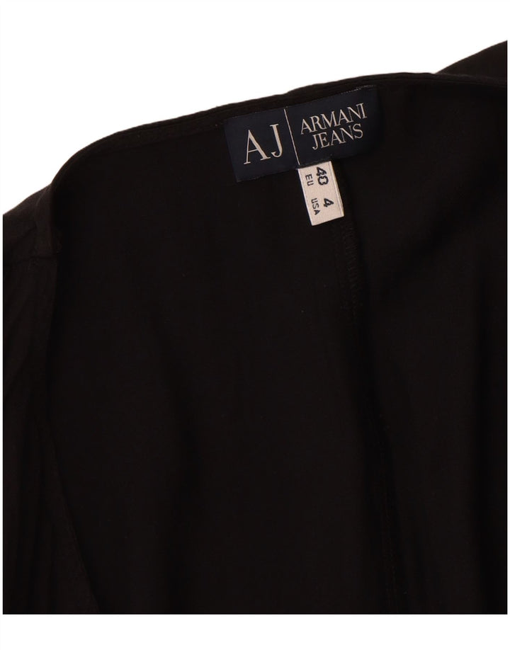Armani Jeans Womens Sleeveless Playsuit EU 40 Medium  Black Viscose